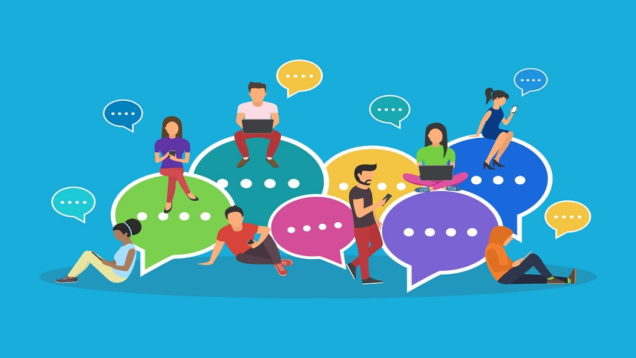 Speech bubbles for comment